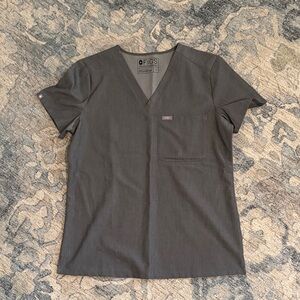 Figs Women’s Catarina Scrub Top GRAY SMALL